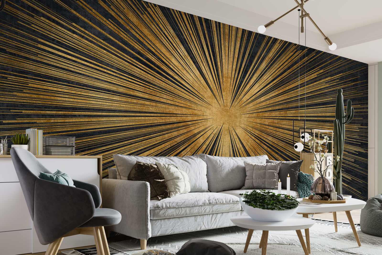 Fototapeta promienie słońca świecą jasno o zachodzie słońca