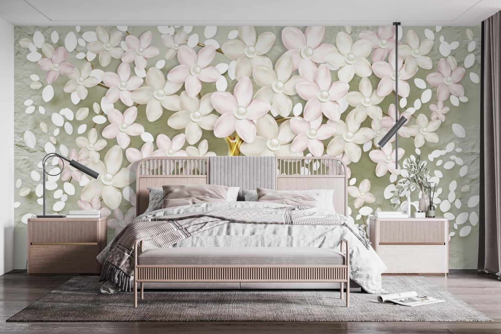 Fototapeta jasny liliowy kwitnący w całej okazałości