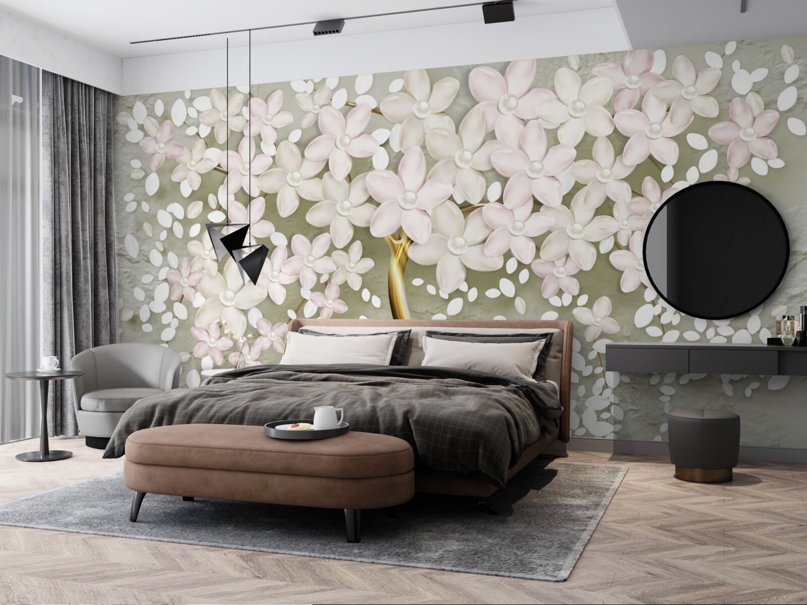 Fototapeta jasny liliowy kwitnący w całej okazałości