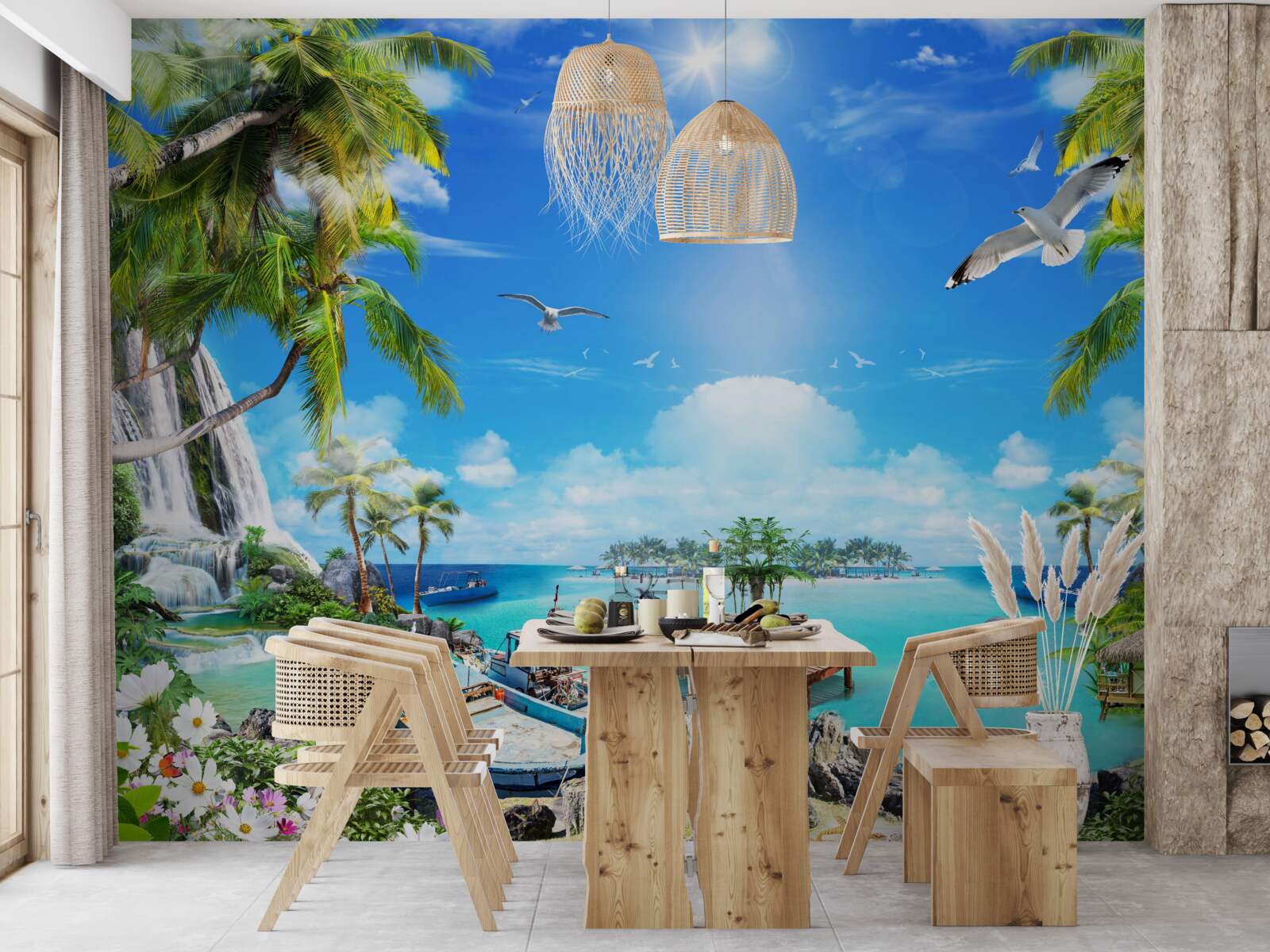 Fototapeta statki na brzegach strefy tropikalnej