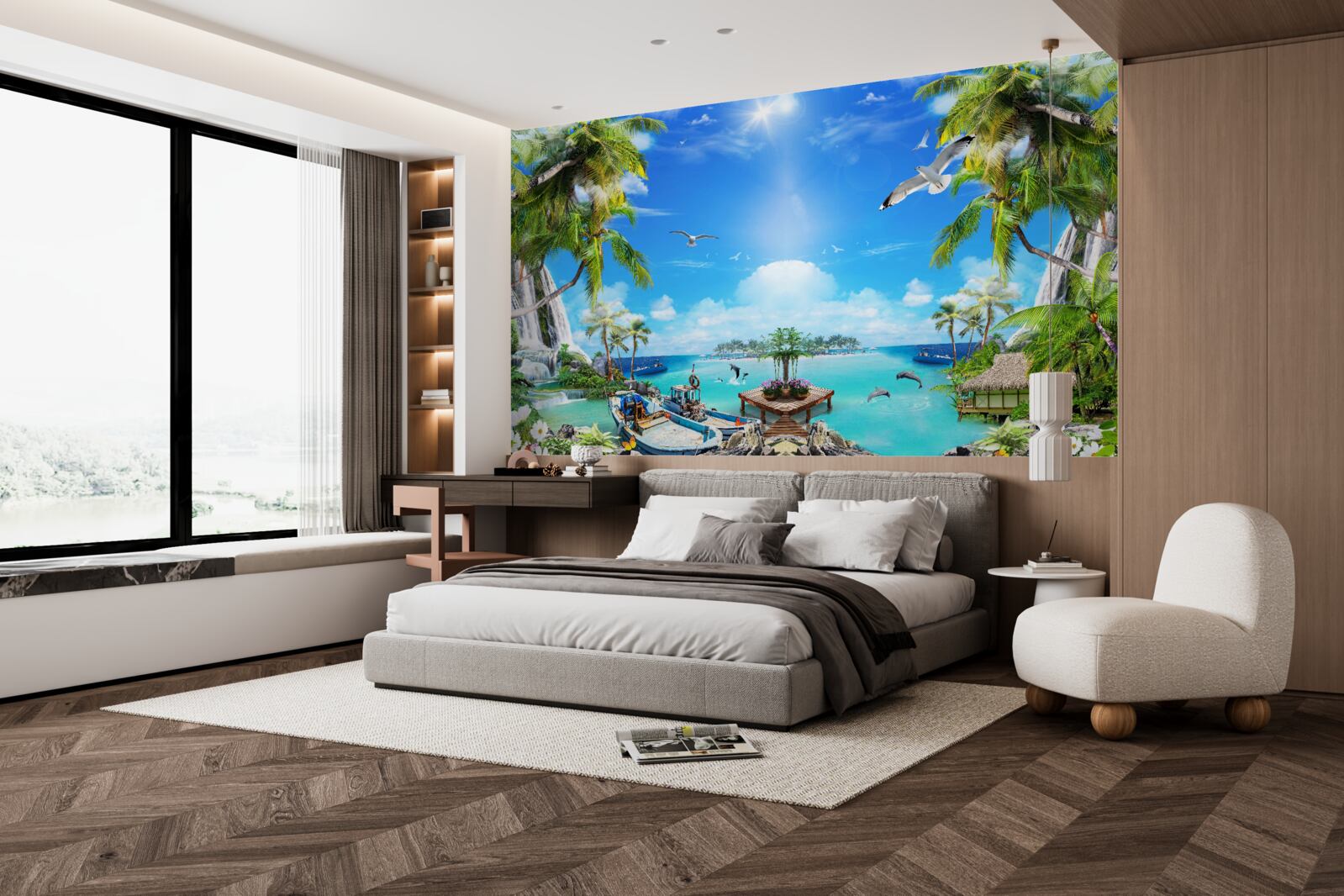 Fototapeta statki na brzegach strefy tropikalnej