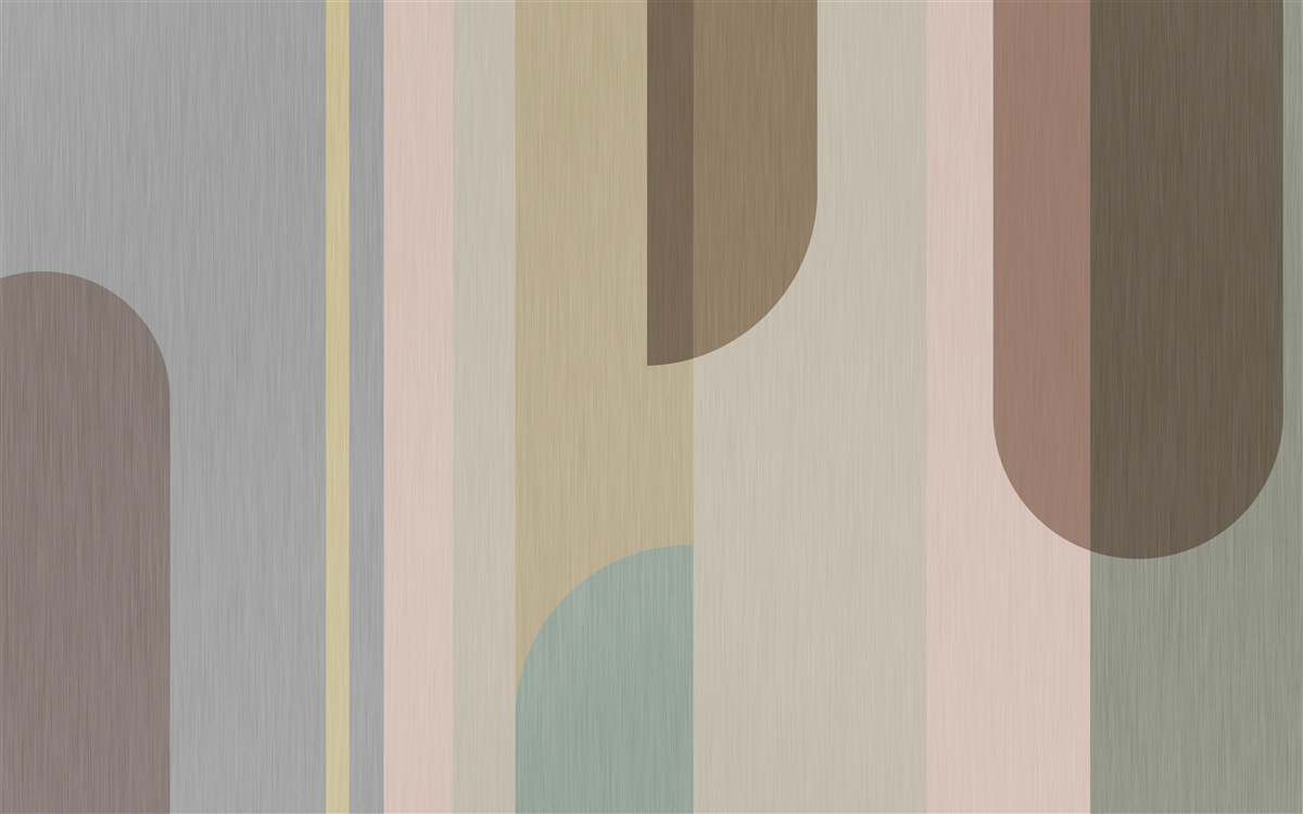 Fototapeta Łuki w orientacji pionowej, pomalowane w pastelowych kolorach