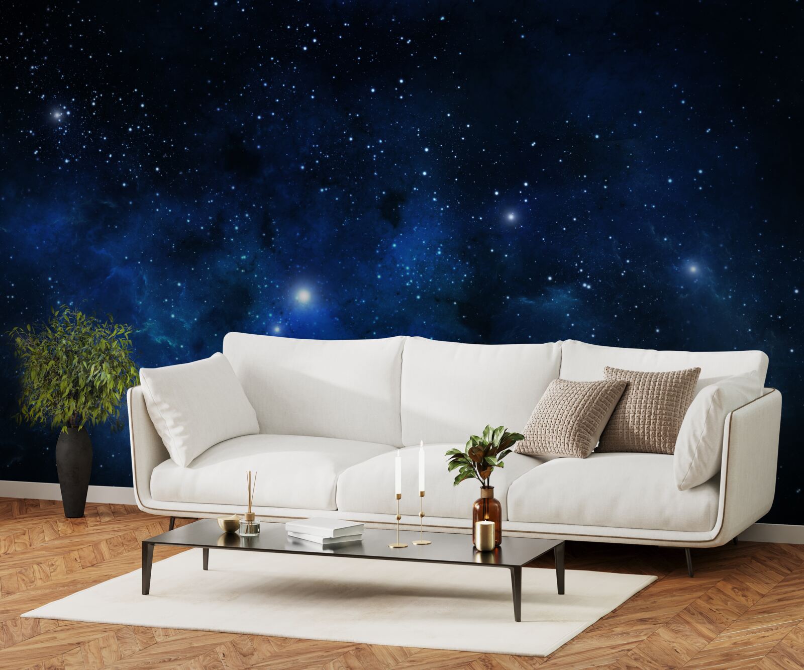 Fototapeta przestrzeń migocze galaktykami
