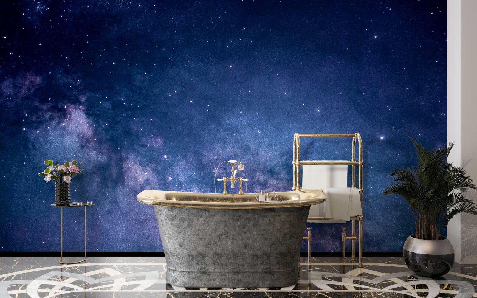 Fototapeta niebiańska galaktyka droga mleczna