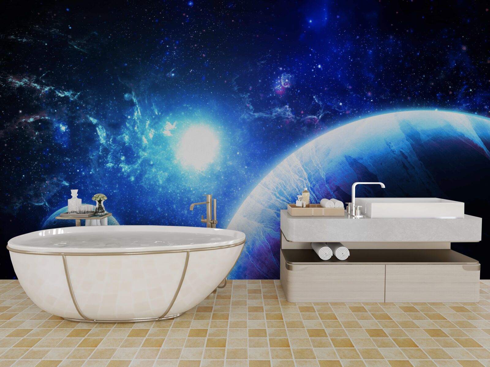 Fototapeta pojawienie się nowej gwiazdy można sparafrazować jako „narodziny nowej gwiazdy”