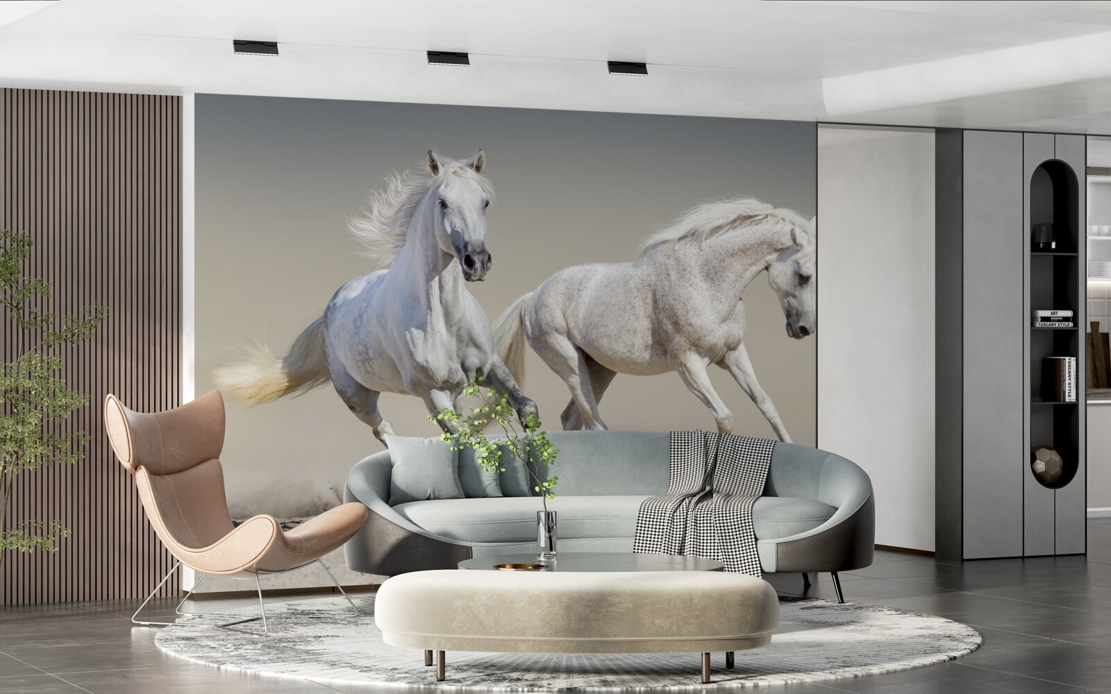 Fototapeta dwa lekkie ogiery ścigają się po piaszczystej powierzchni