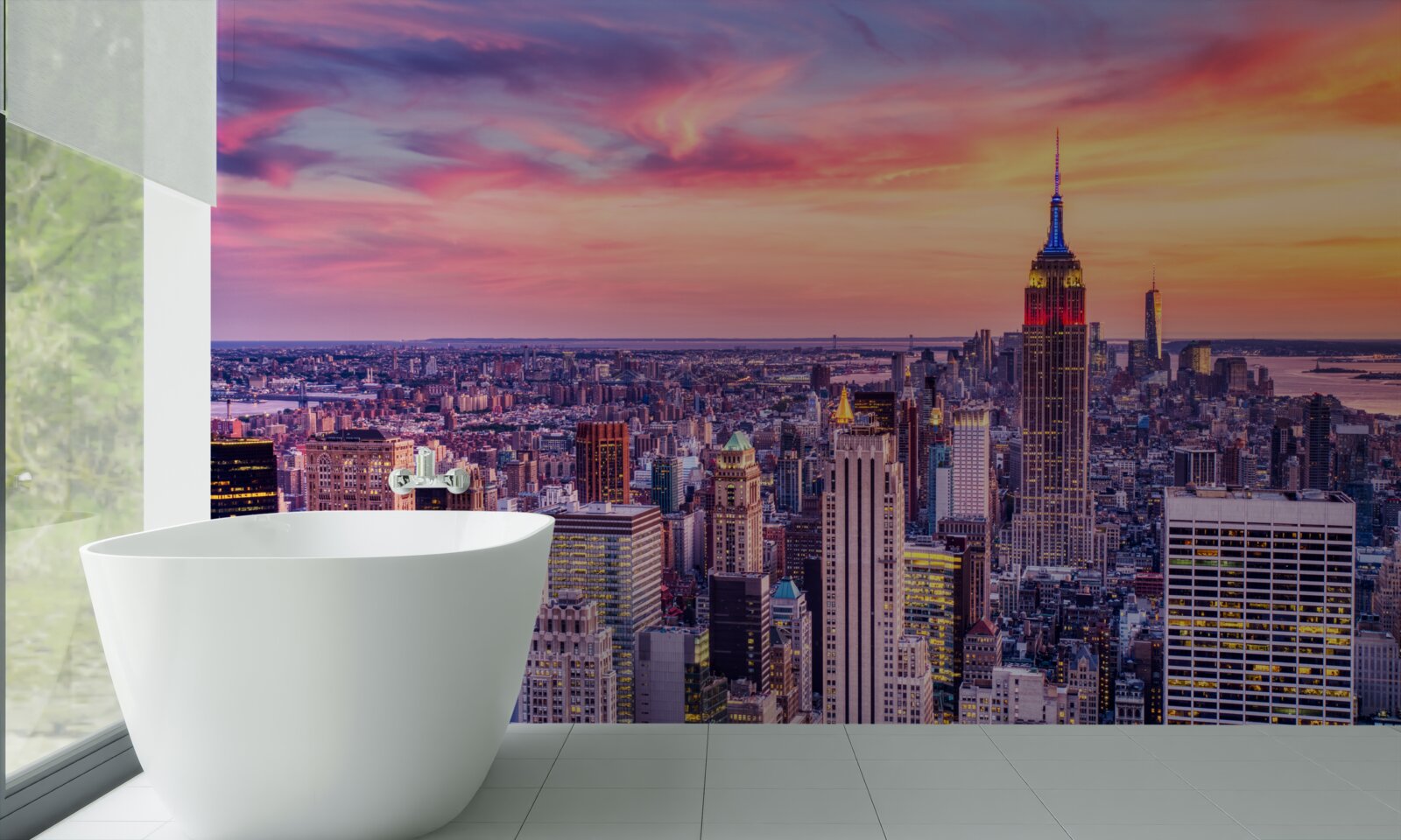 Fototapeta wschód słońca w nowym jorku