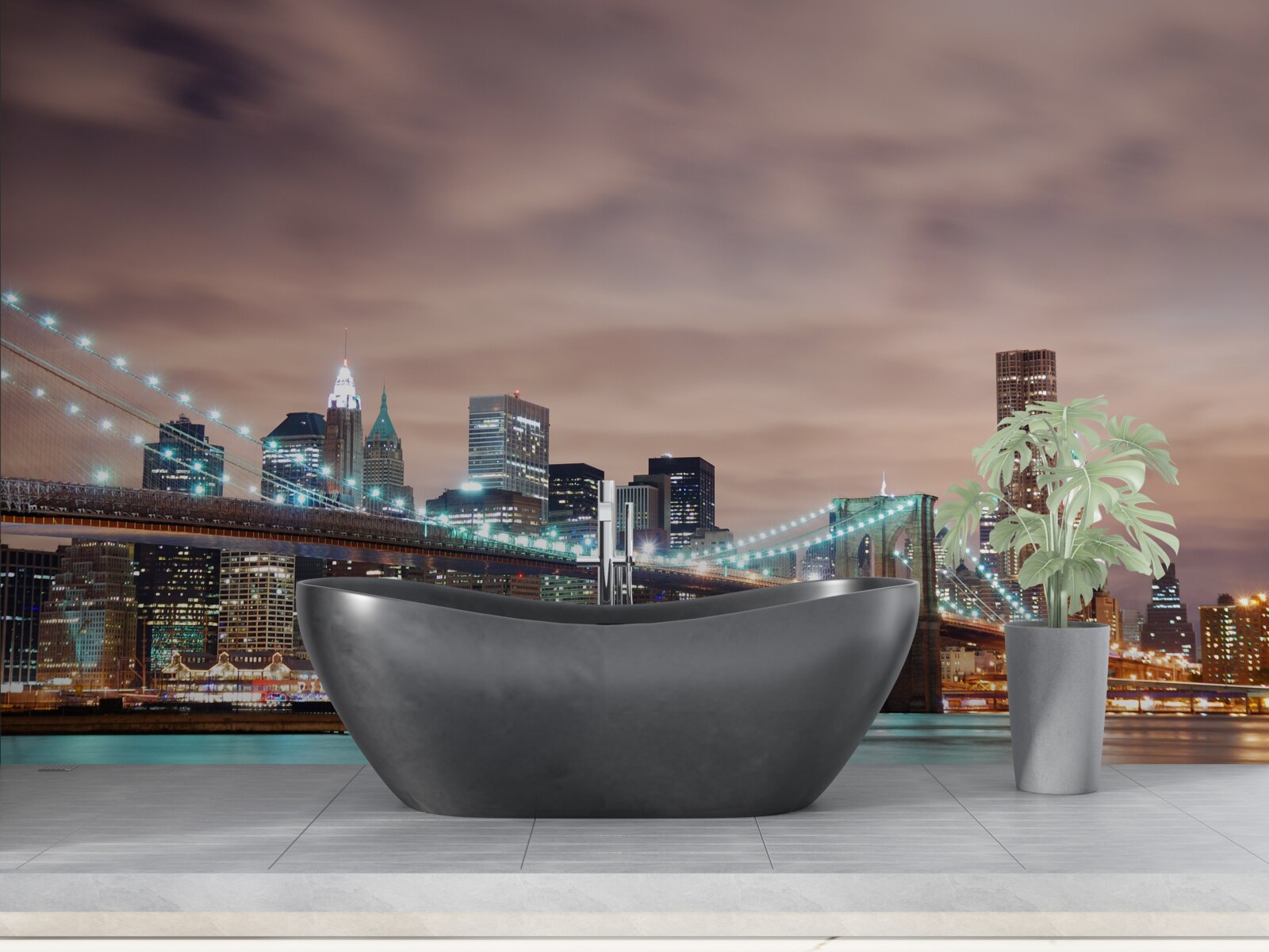 Fototapeta nocne miasto w czasach nowożytnych