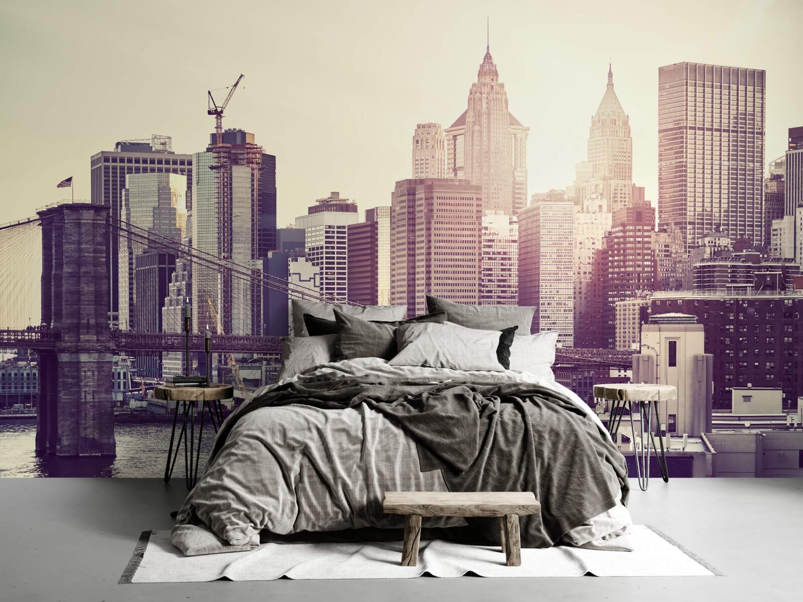 Fototapeta hipnotyzująca panorama manhattanu