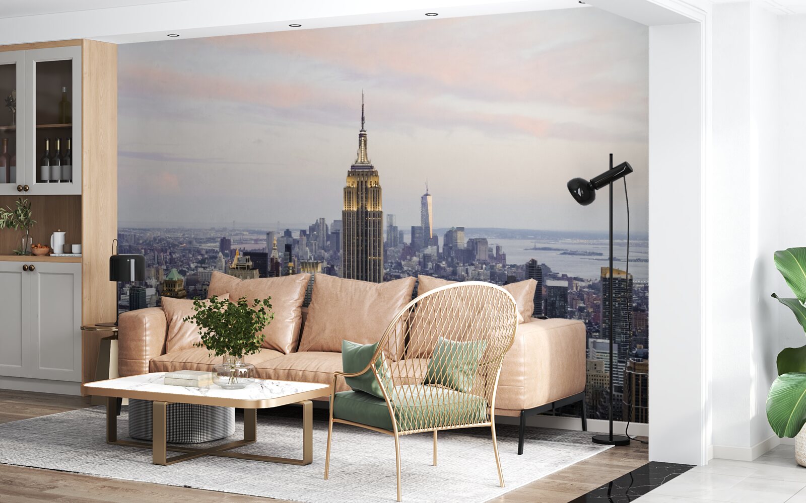 Fototapeta oświetlenie empire state building