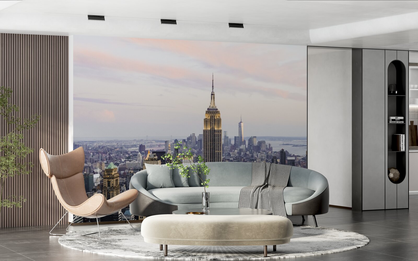 Fototapeta oświetlenie empire state building