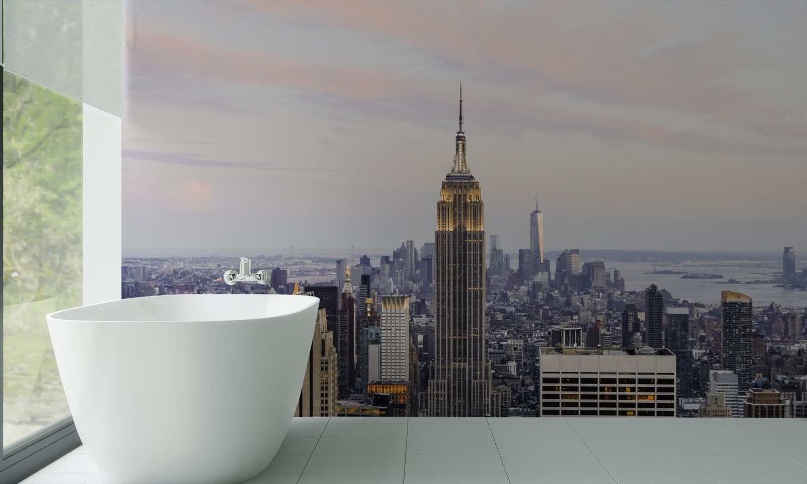 Fototapeta oświetlenie empire state building