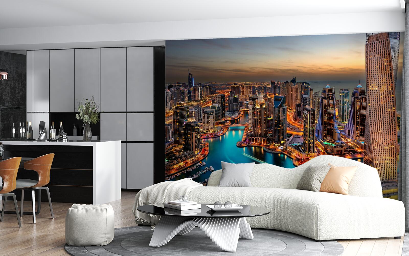 Fototapeta panorama miasta dubaju