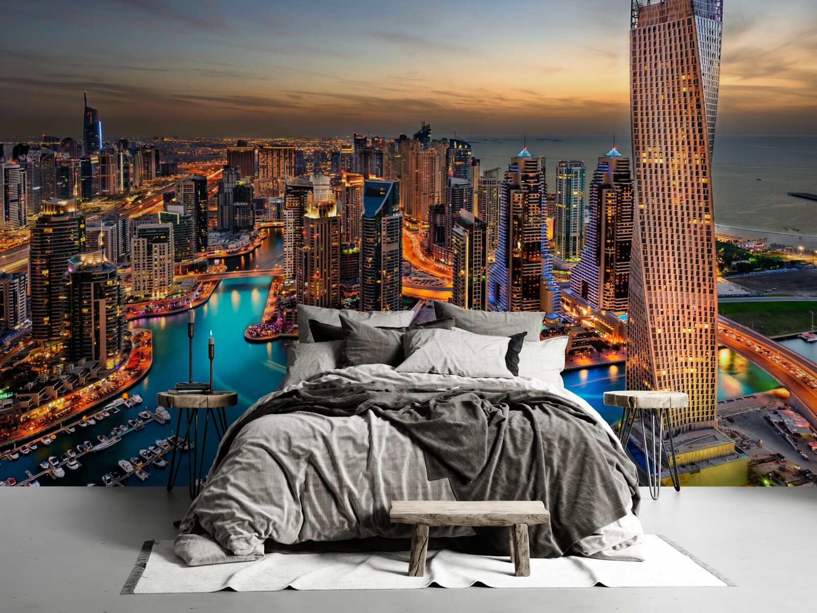 Fototapeta panorama miasta dubaju