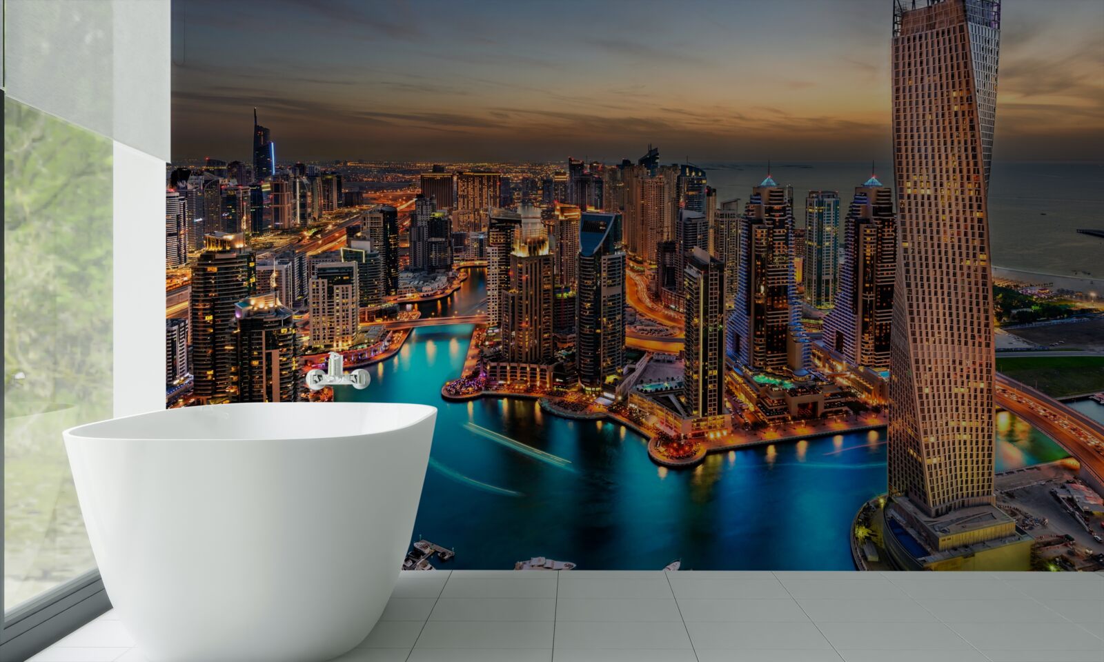 Fototapeta panorama miasta dubaju