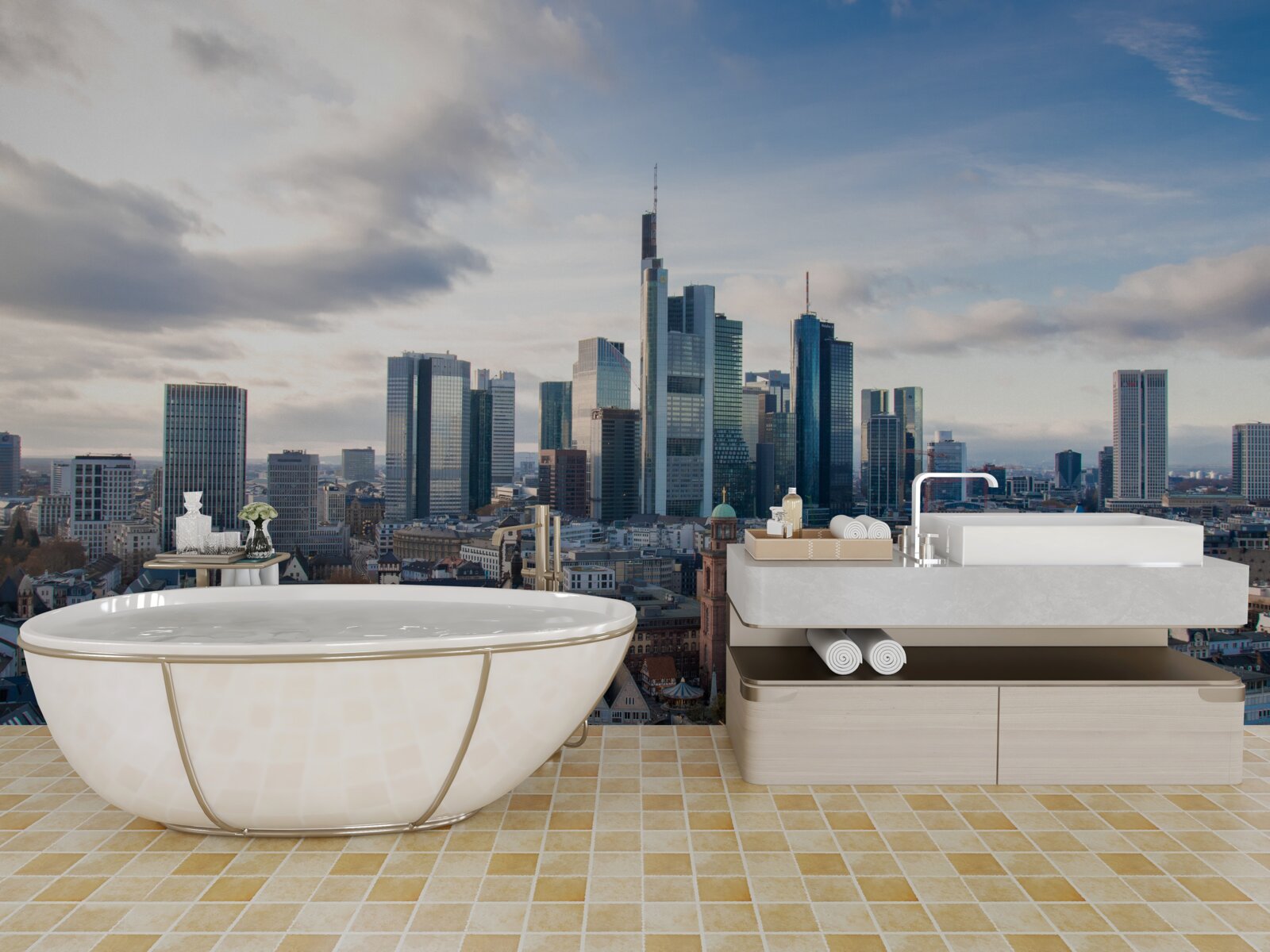 Fototapeta panorama frankfurtu