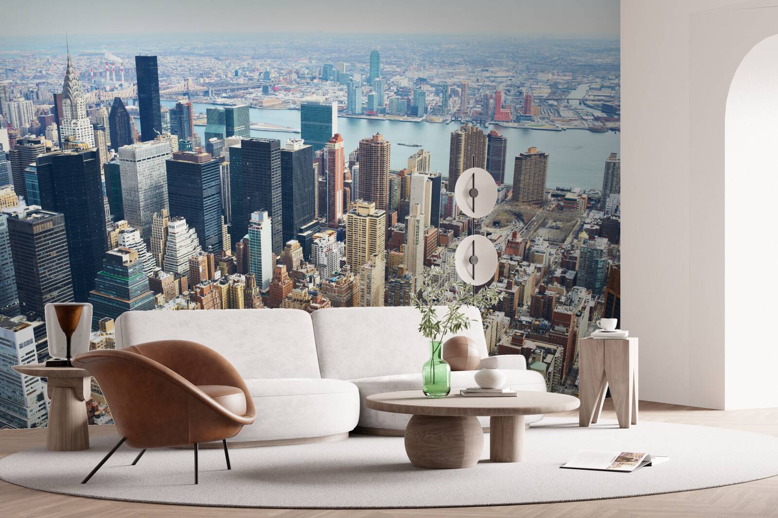 Fototapeta budynki nowego jorku i ich dachy