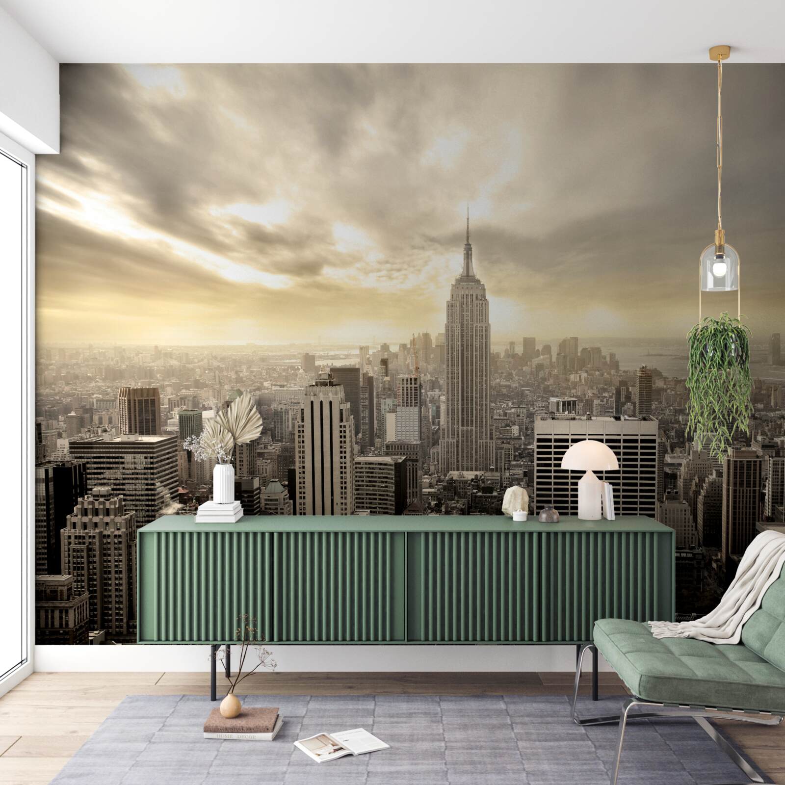 Fototapeta widok nowego jorku z lotu ptaka jest przepiękny