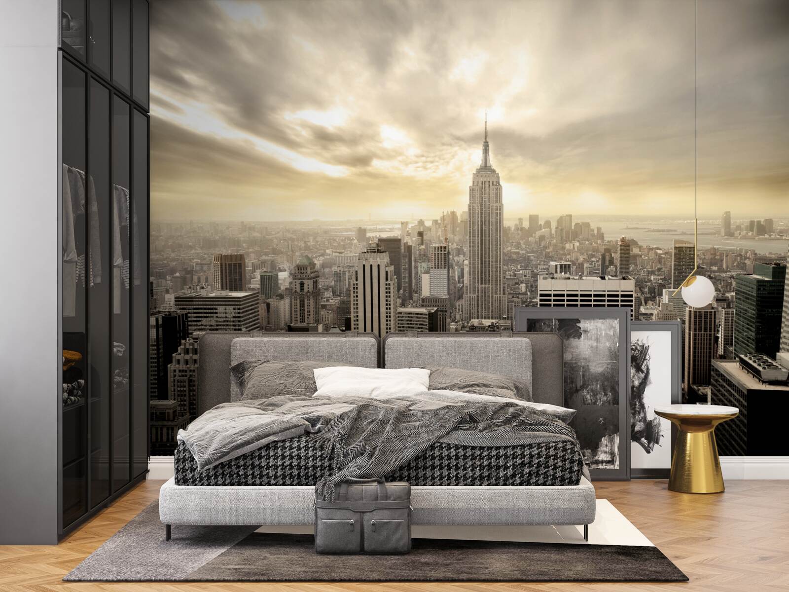 Fototapeta widok nowego jorku z lotu ptaka jest przepiękny