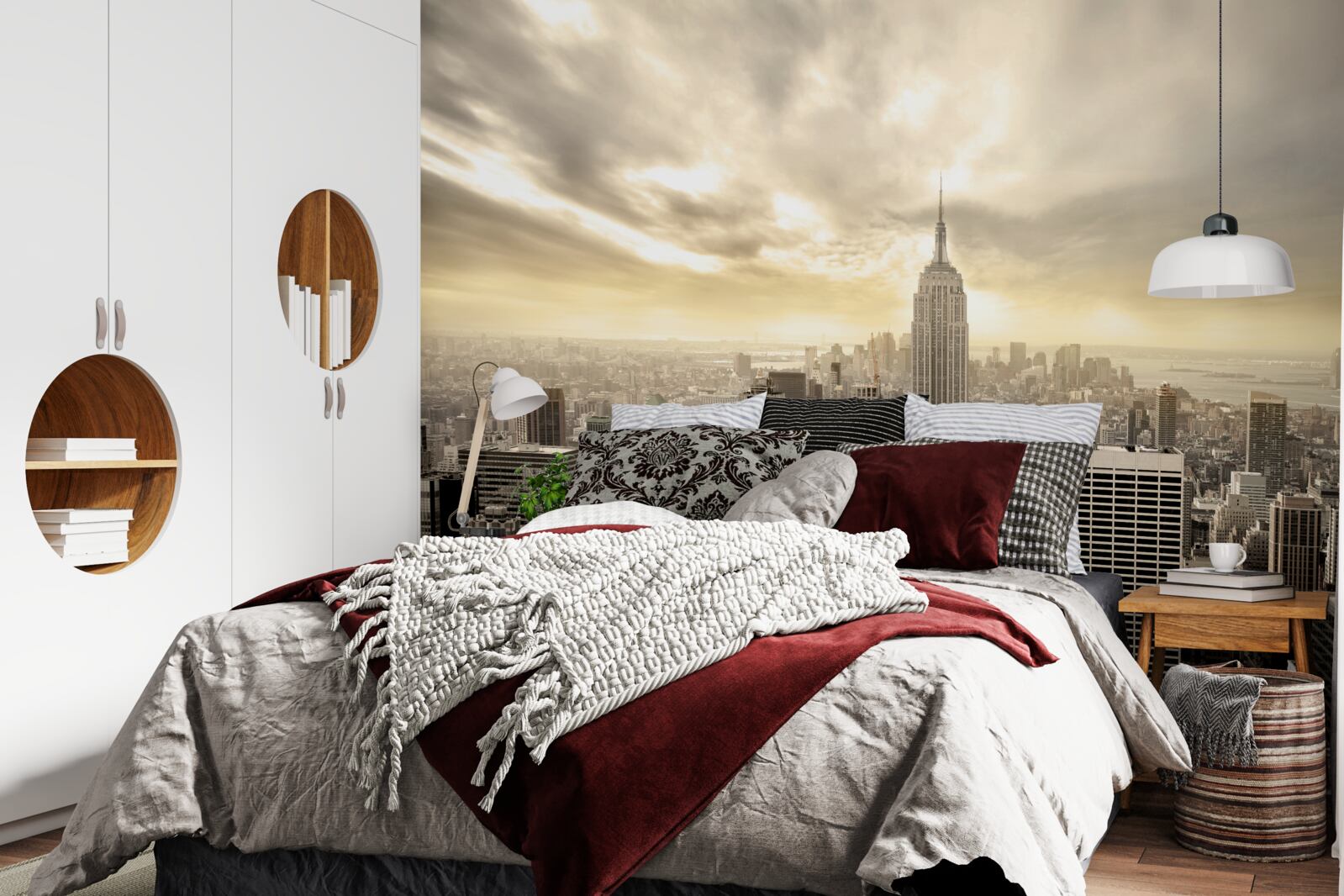 Fototapeta widok nowego jorku z lotu ptaka jest przepiękny