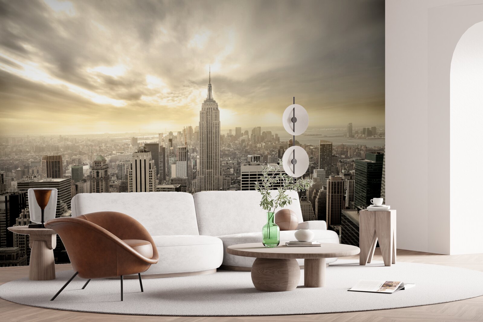 Fototapeta widok nowego jorku z lotu ptaka jest przepiękny