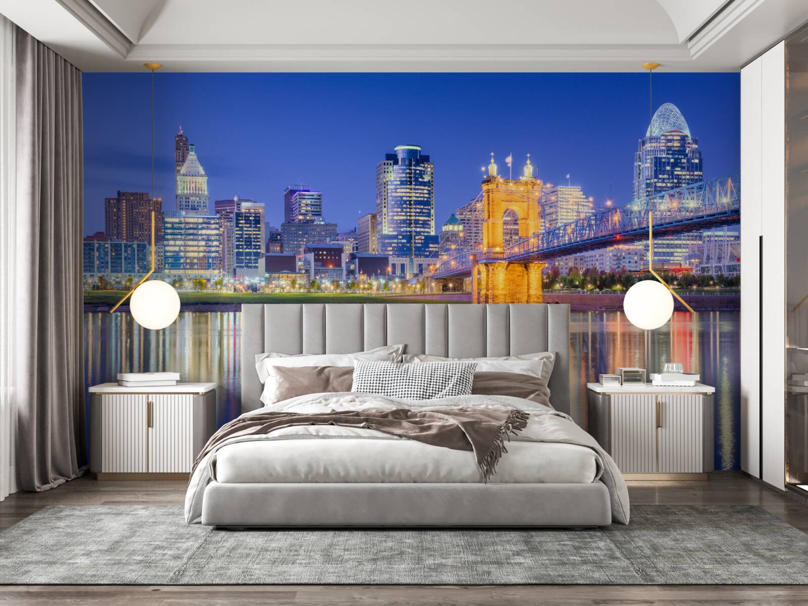 Fototapeta cincinnati nocą