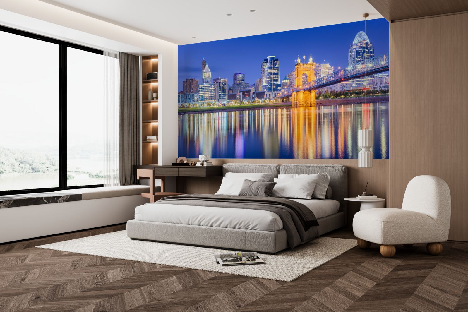 Fototapeta cincinnati nocą