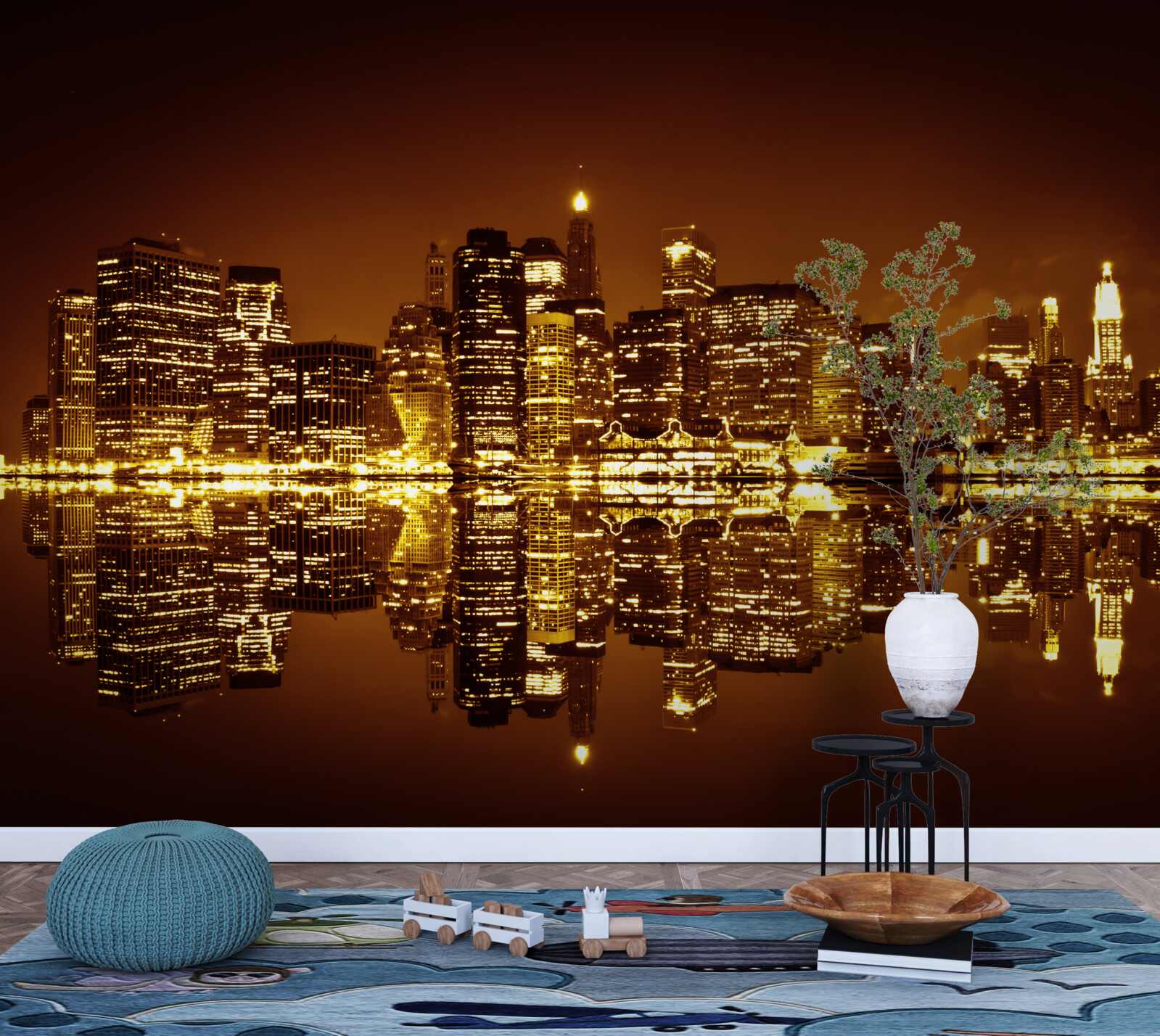 Fototapeta złota metropolia