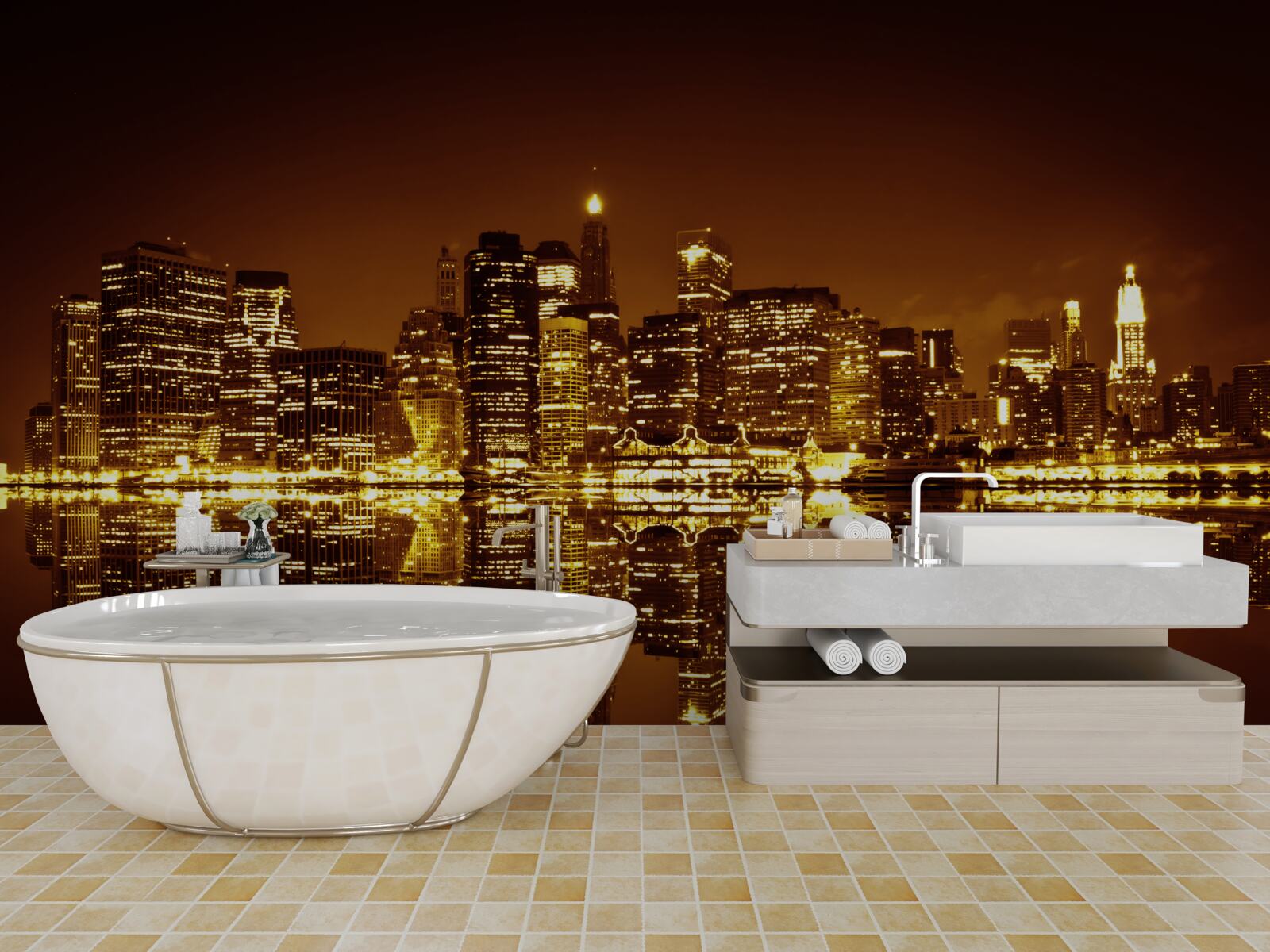 Fototapeta złota metropolia