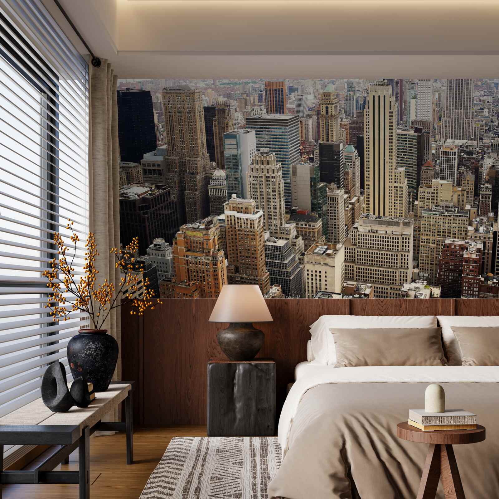 Fototapeta widok na architekturę metropolii z krawężnika