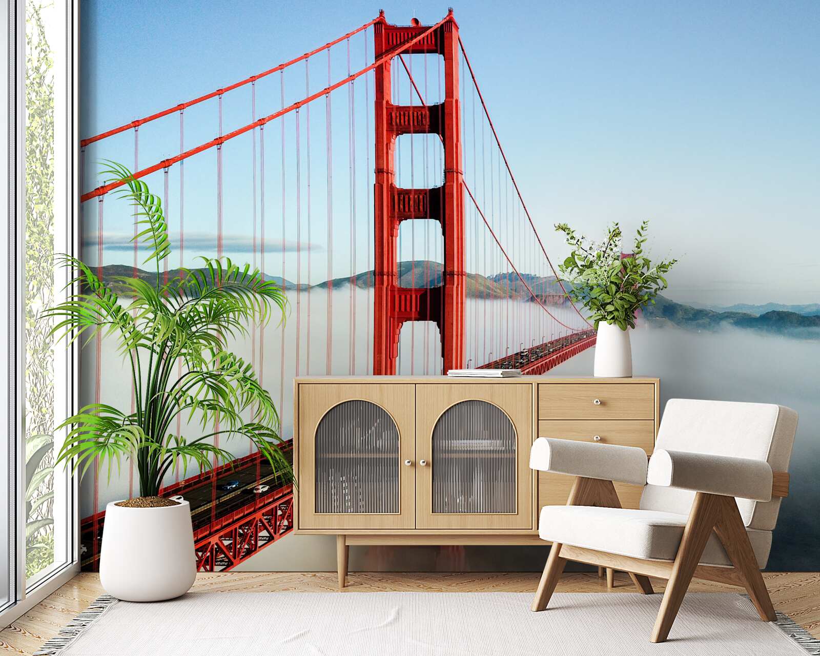 Fototapeta mgła spowija most golden gate