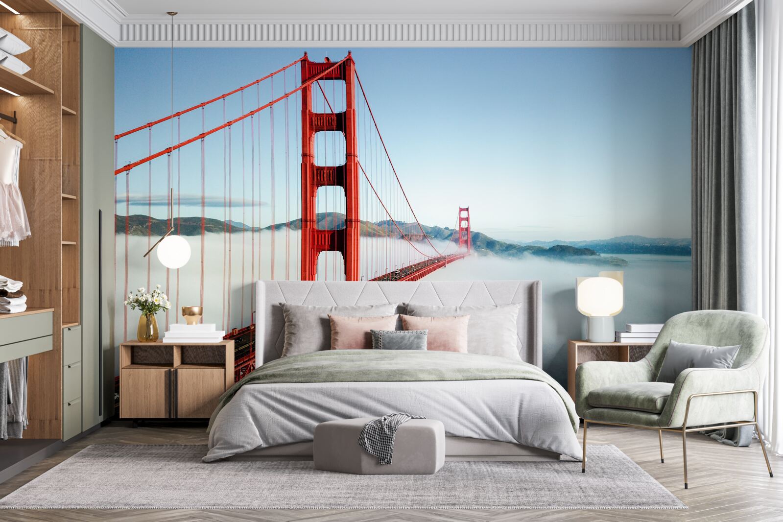 Fototapeta mgła spowija most golden gate