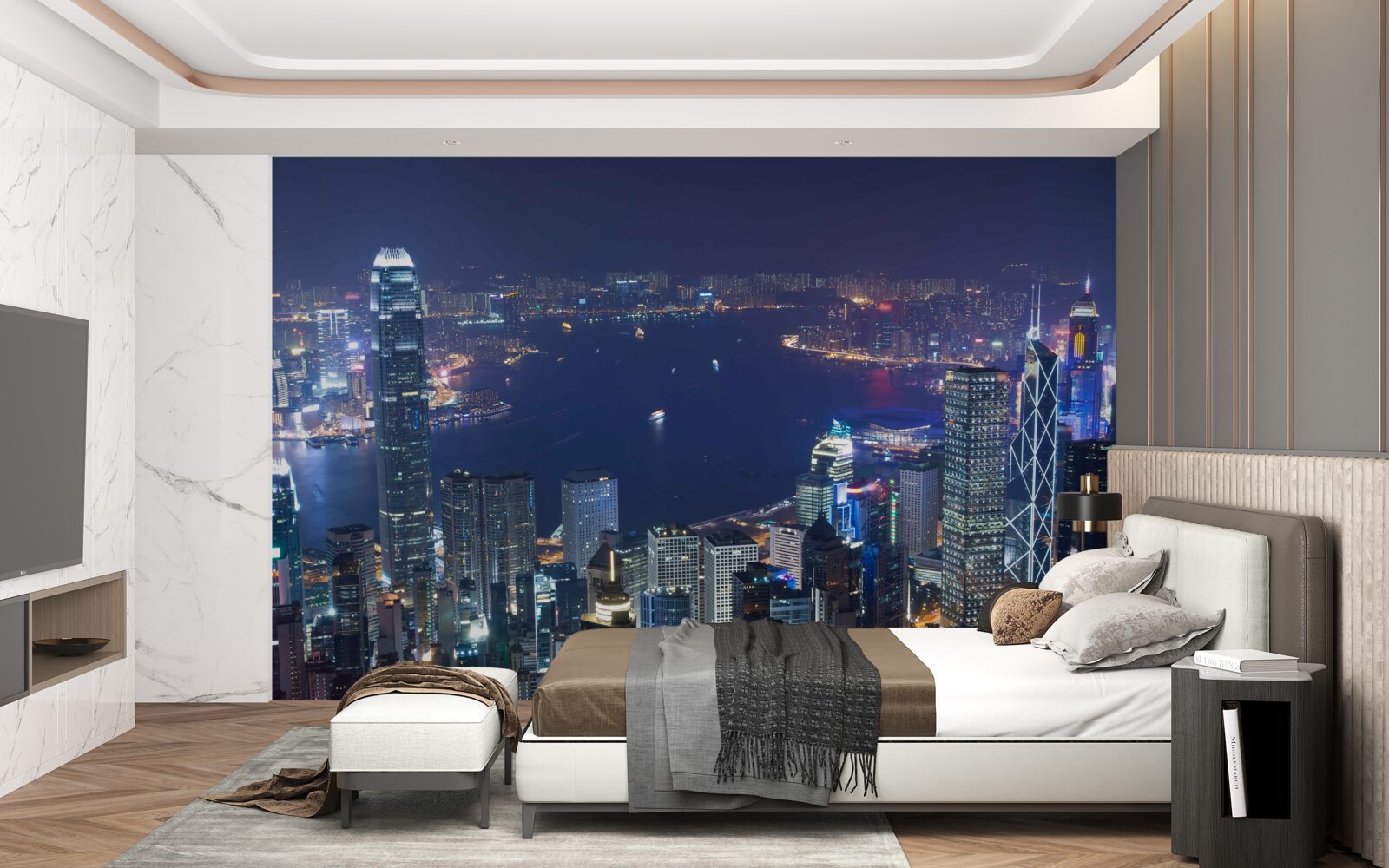 Fototapeta megapolis nocą