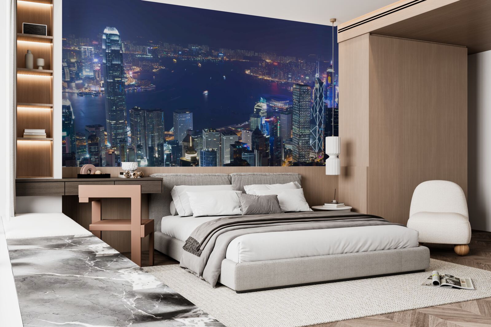 Fototapeta megapolis nocą