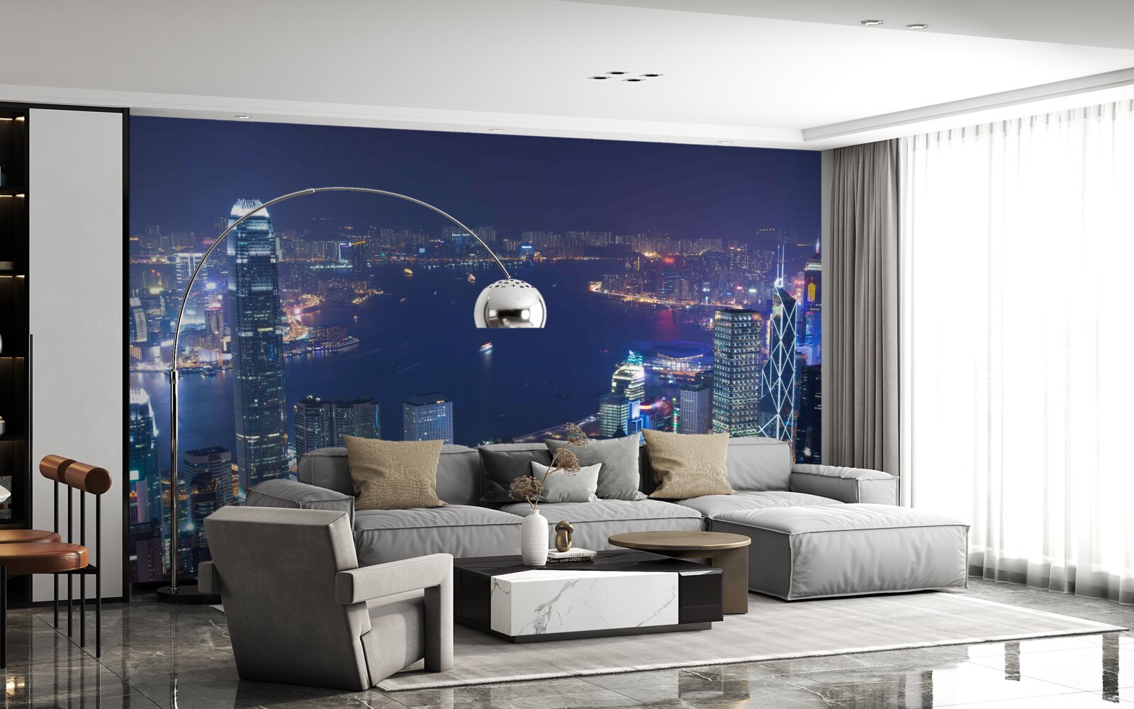 Fototapeta megapolis nocą