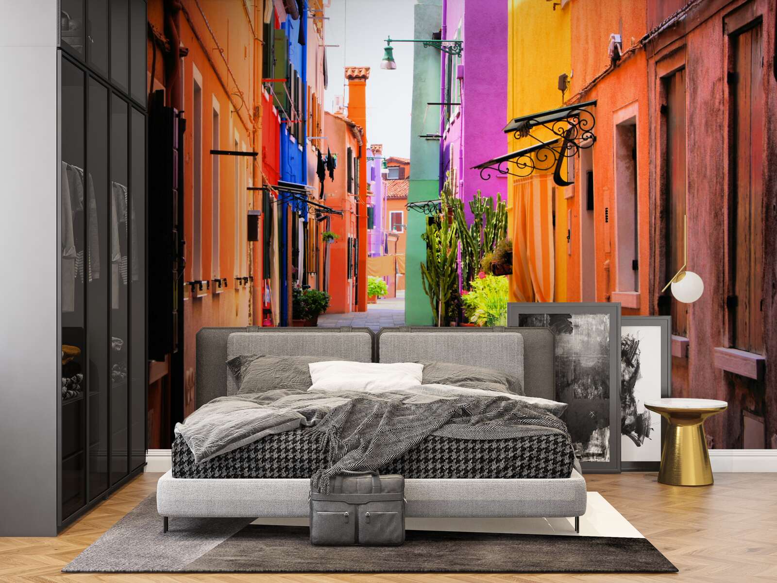 Fototapeta bardzo jasna wąska ulica