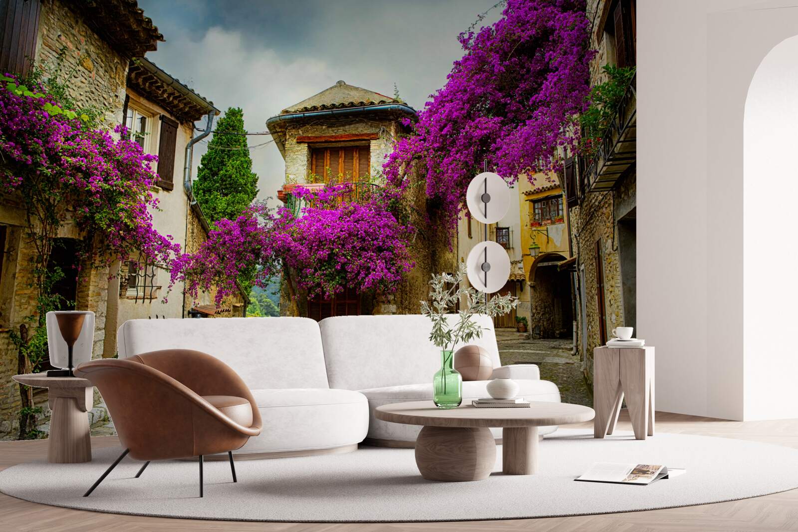 Fototapeta ulica w prowansji, która emanuje komfortem i ciepłem