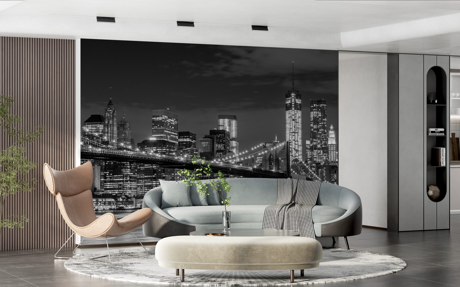 Fototapeta metropolia w monochromatycznych barwach