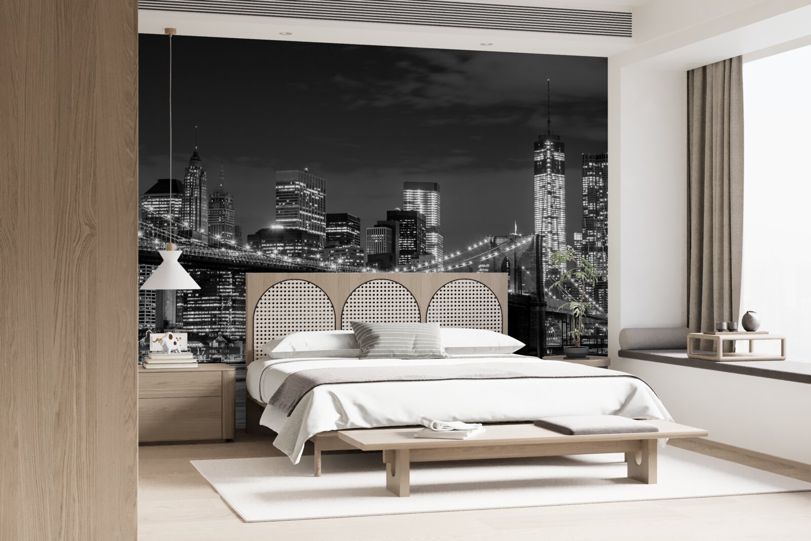 Fototapeta metropolia w monochromatycznych barwach