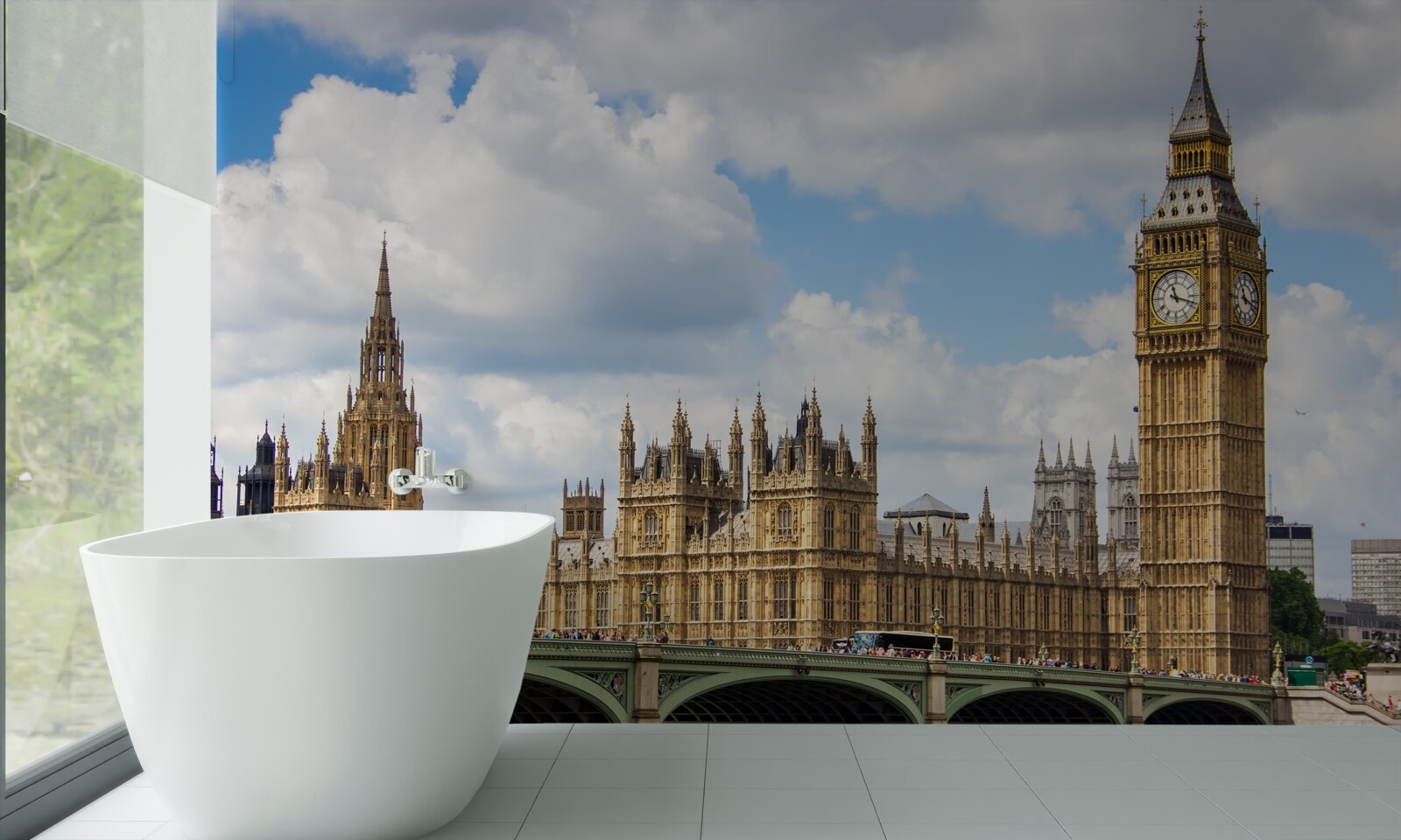 Fototapeta panorama big bena i budynków parlamentu