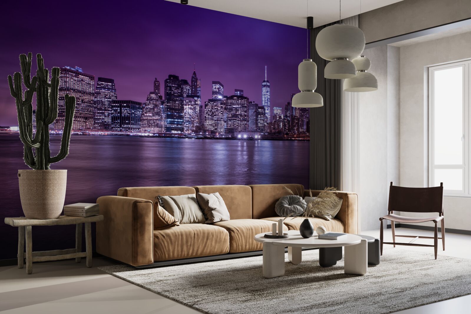 Fototapeta wiele płonących świateł w oknach drapaczy chmur