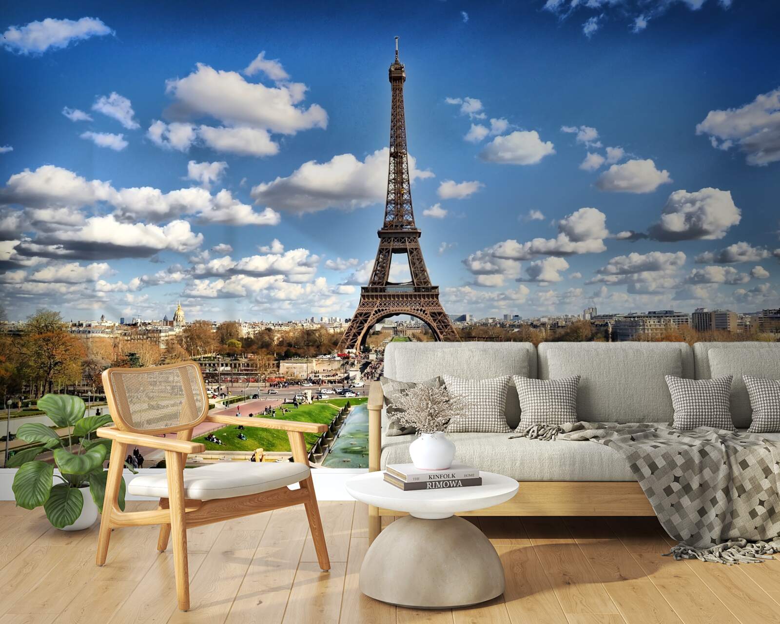 Fototapeta wspaniały krajobraz na tour eifel