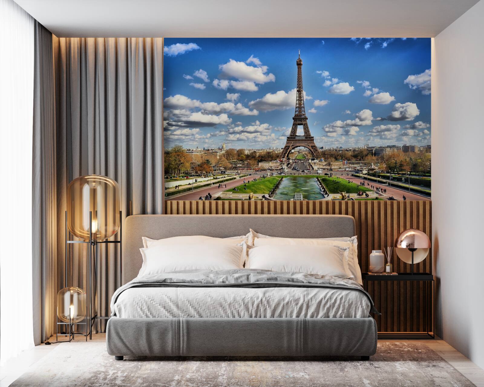 Fototapeta wspaniały krajobraz na tour eifel