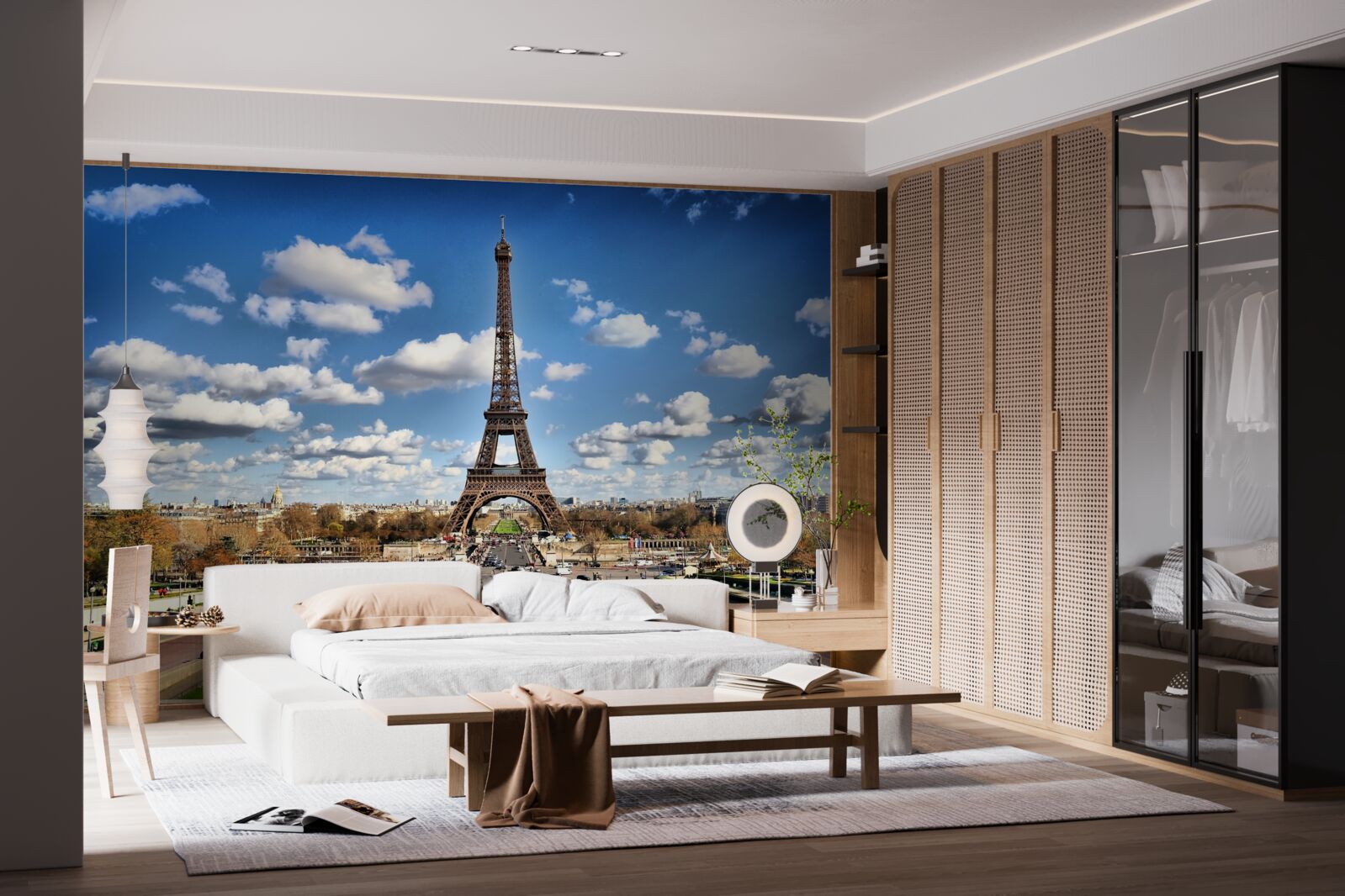 Fototapeta wspaniały krajobraz na tour eifel