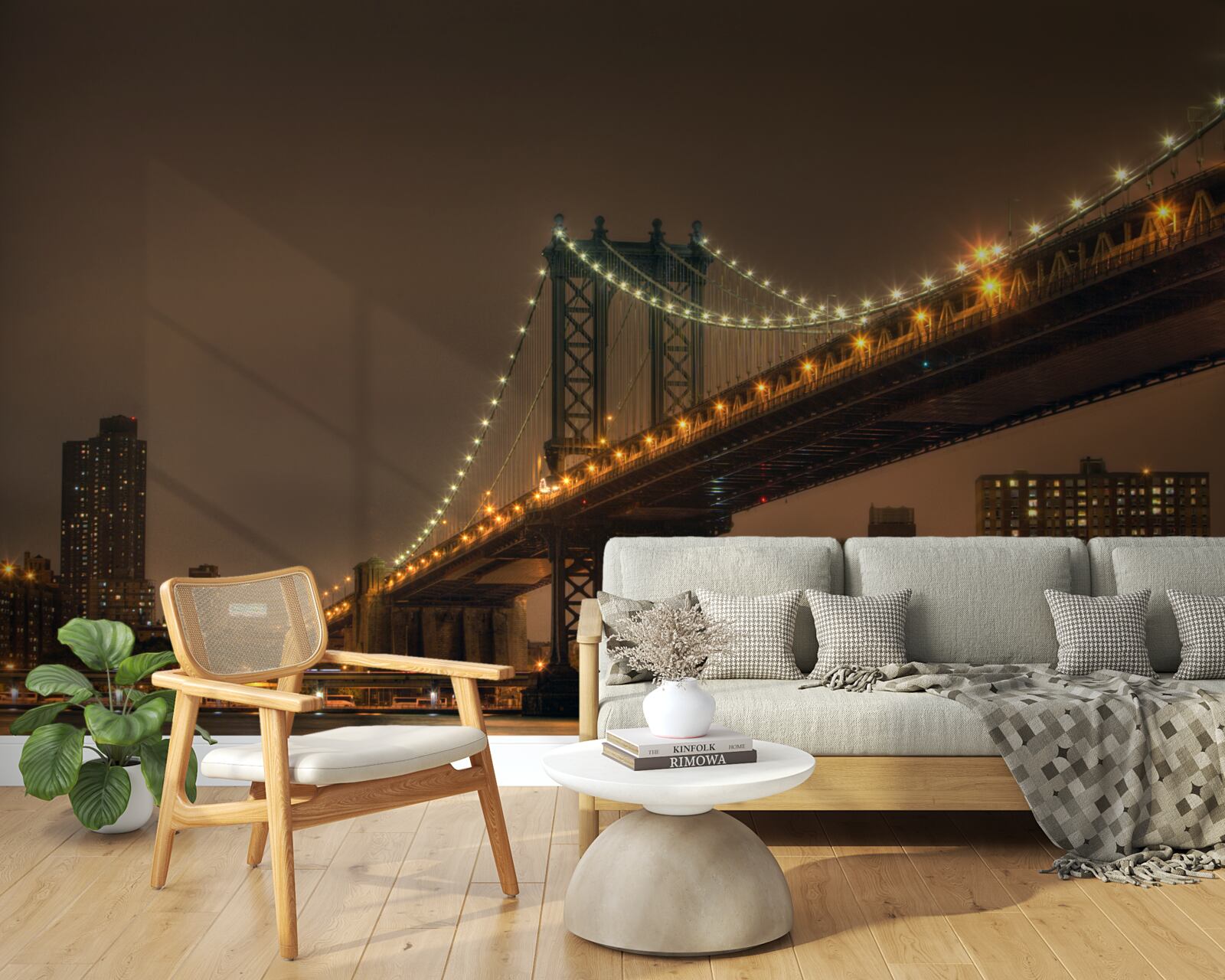 Fototapeta most brookliński wieczorem