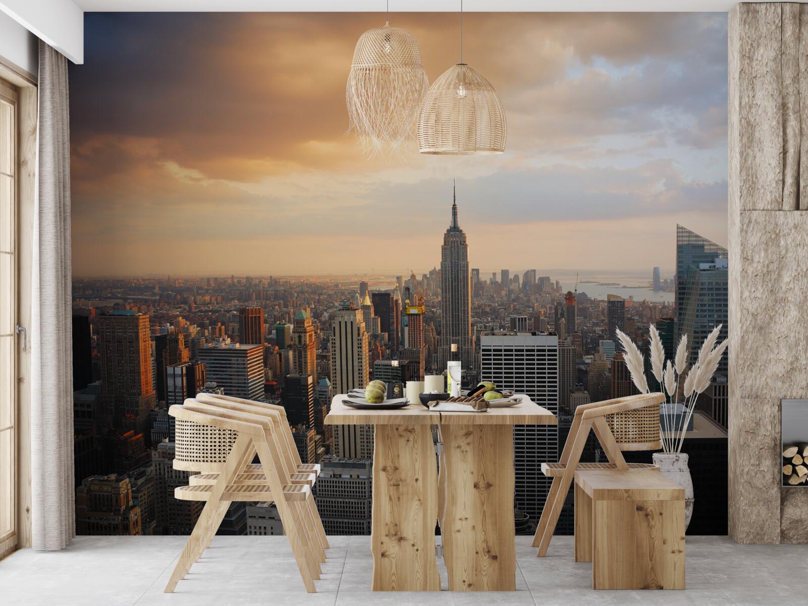 Fototapeta widok z lotu ptaka na nowy jork