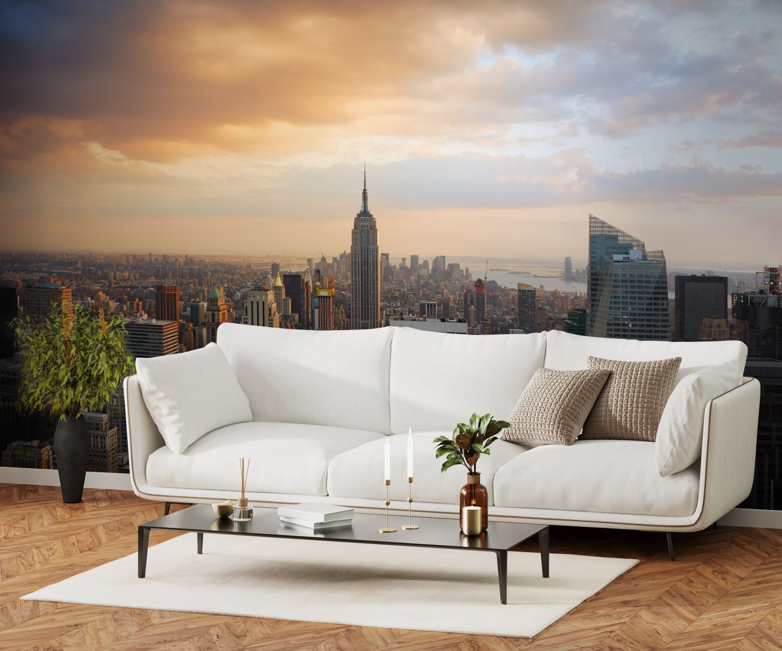 Fototapeta widok z lotu ptaka na nowy jork