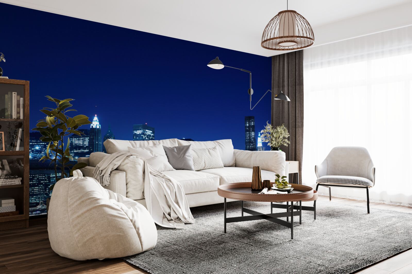 Fototapeta most brookliński nocą