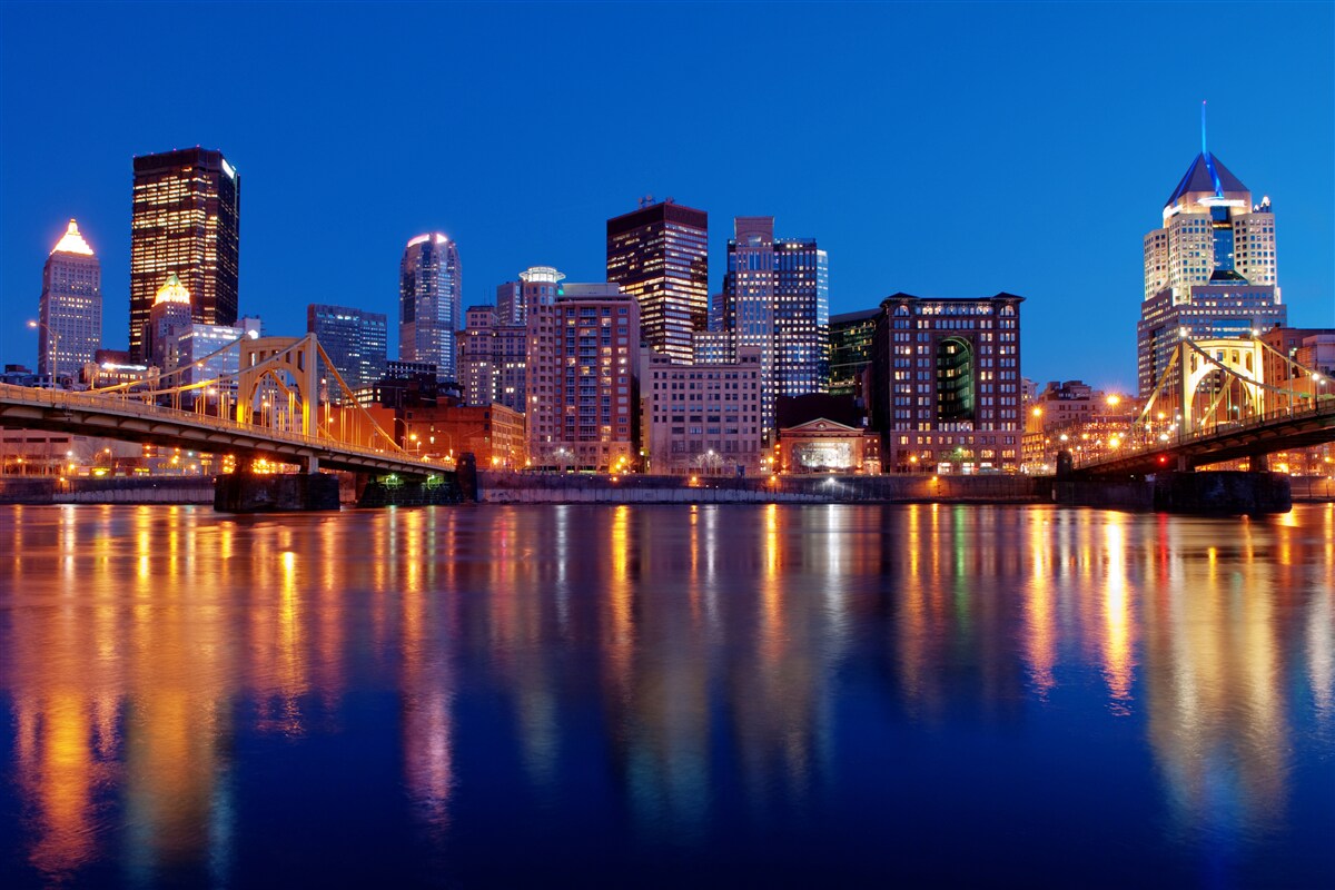 Fototapeta panorama nowego jorku nocą