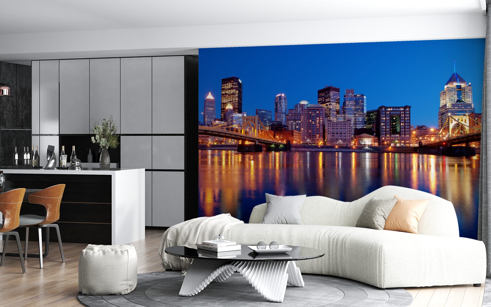 Fototapeta panorama nowego jorku nocą